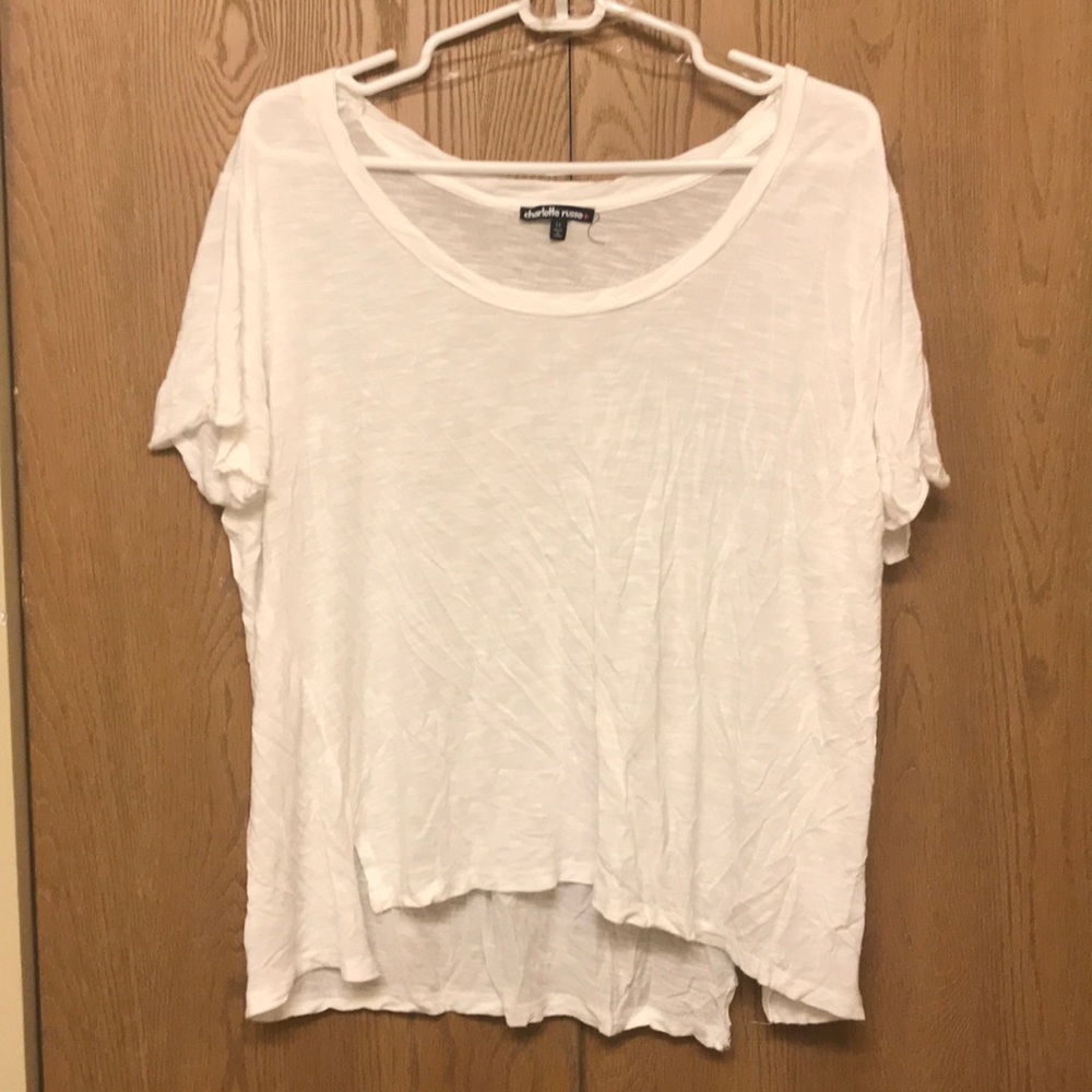 Plain white T-shirt